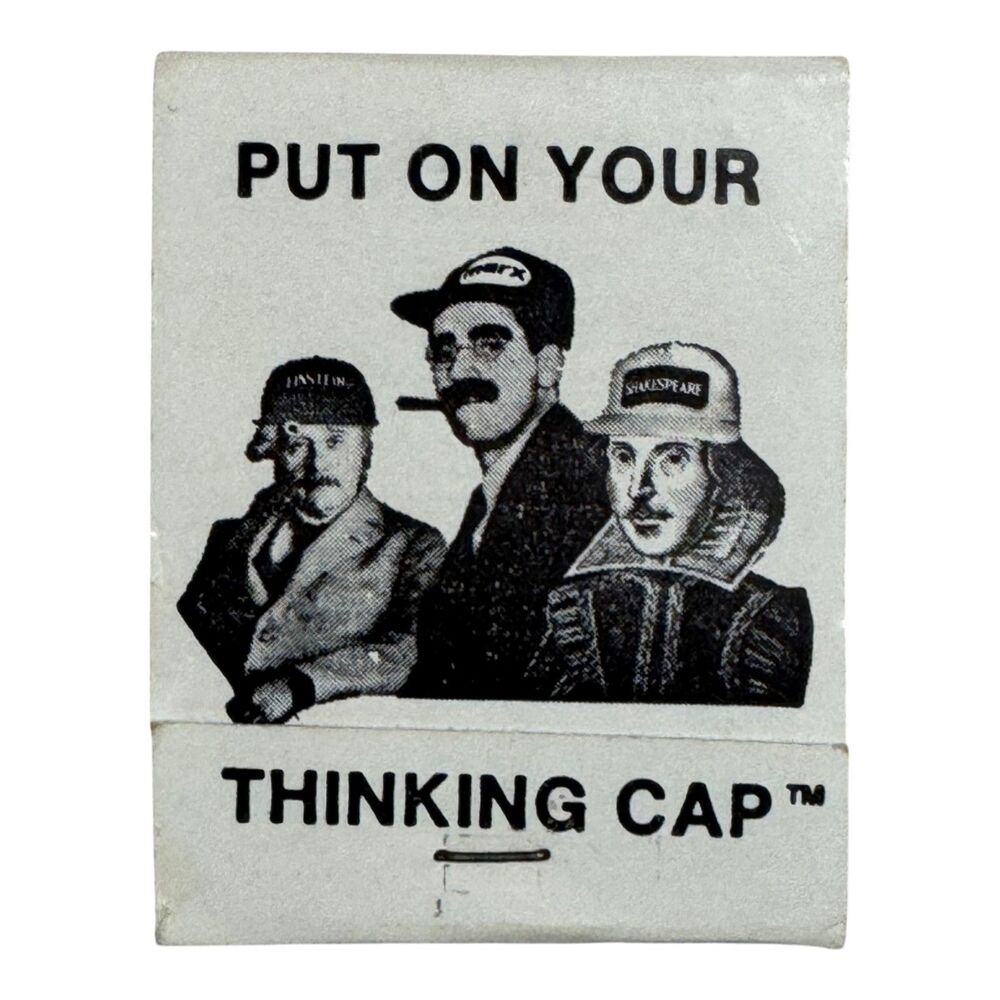 D.D. Bean Thinking Cap Matchbook Vintage Advertising Promo Full Matches